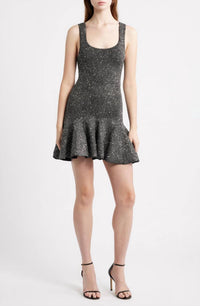 Loveshackfancy - Sarajane Metallic Flounce Hem Minidress