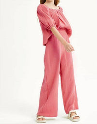Good Girl - Girls Balloon Sleeve Linen Top