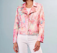 Insight - Lenora Liquid Metallic Vegan Leather Jacket