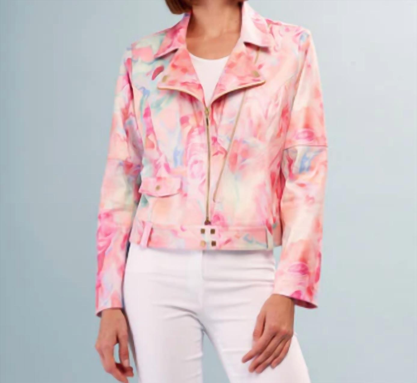 Insight - Lenora Liquid Metallic Vegan Leather Jacket