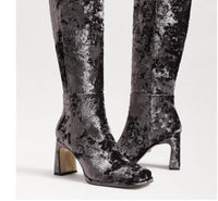 Sam Edelman Women's Issabel Boots in coffee velvet - women's shoe - view 4