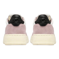 AUTRY Women's Medalist Low Sneakers in white powder pink and black - women's sneaker - view 4