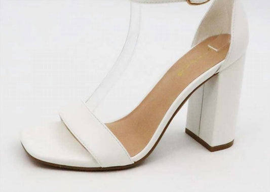 Bamboo - Women's Chunky Heel One Band Ankle Strap Sandals