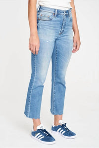 Daze - Shy Girl High Rise Crop Flare Jeans