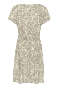 Soaked In Luxury - Sylvia V-neck Short Sleeve Belt Mini Dress