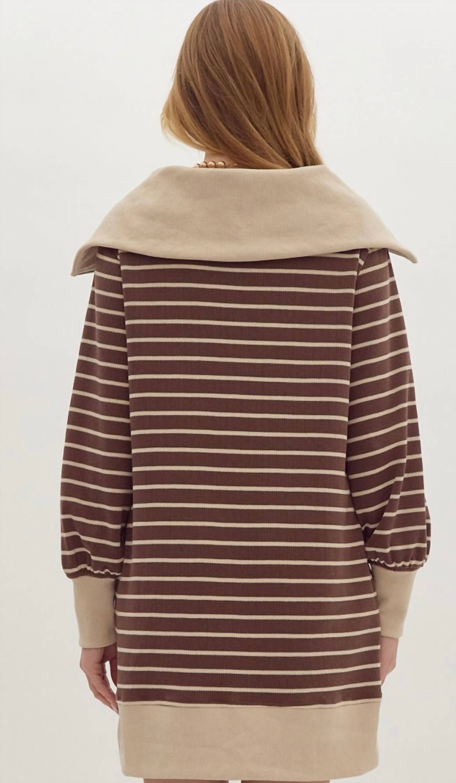 Entro - Ridgewood Stripe Mini Dress