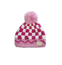 Blade And Rose - Baby Checkered Pompom Bobble Hat