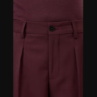 CLOSED Ruthy Relaxed Fit Trouser Pants in dark red - women's pants - alternate view