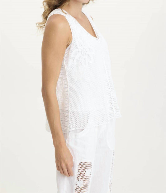 Xcvi - Chariss Crochet Tank