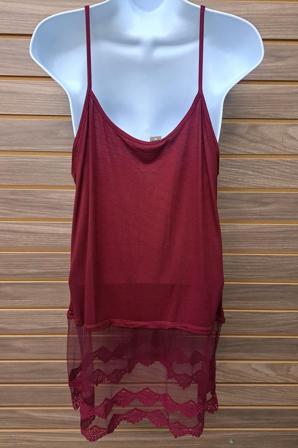 Bijorca - Women's Lace Bottom Tank