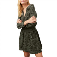 Rails Women's Jasmine Dress in olive batik cheetah - women's dress - alternate view