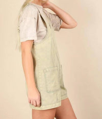 Very J - Washed Denim Casual Romper
