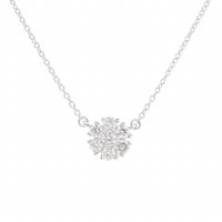 Diana M Jewels - 0.35 Cts Flower-shaped Diamond Pendant