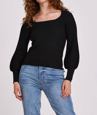 Another Love - Lincoln Square Neck Top Blouse