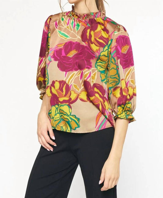 Entro - Floral Print Blouse