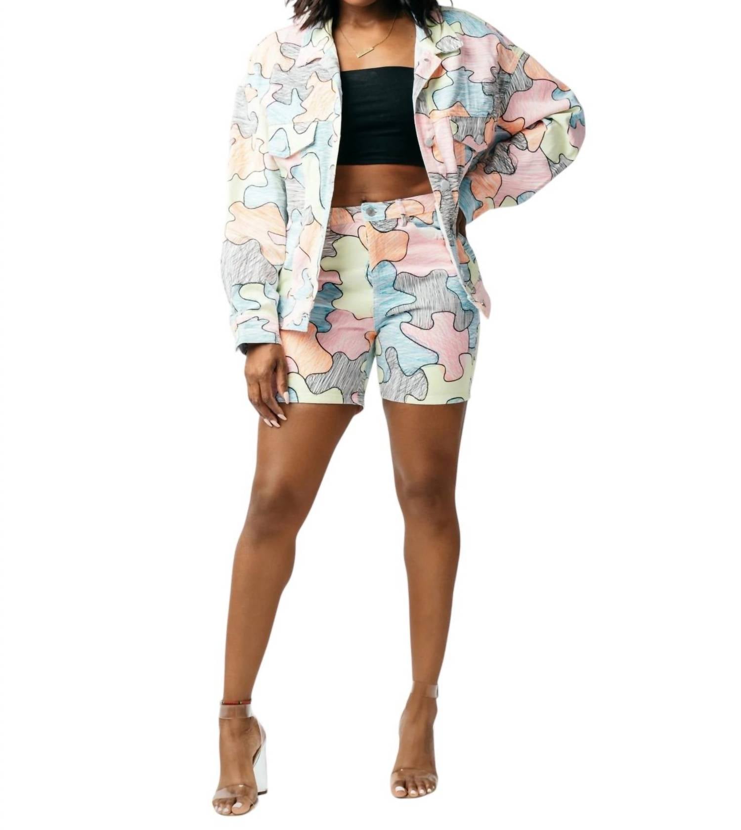 Signature8 - Jean Short Set