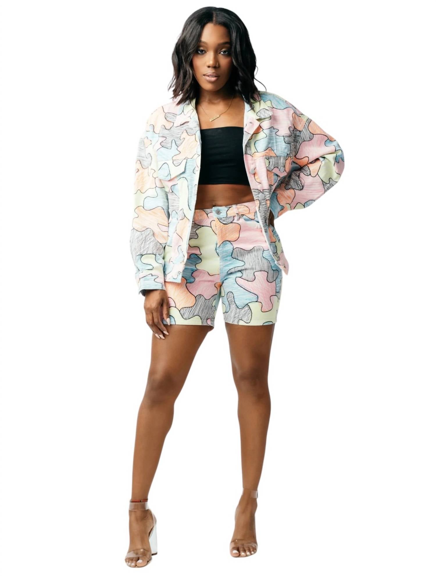Signature8 - Jean Short Set