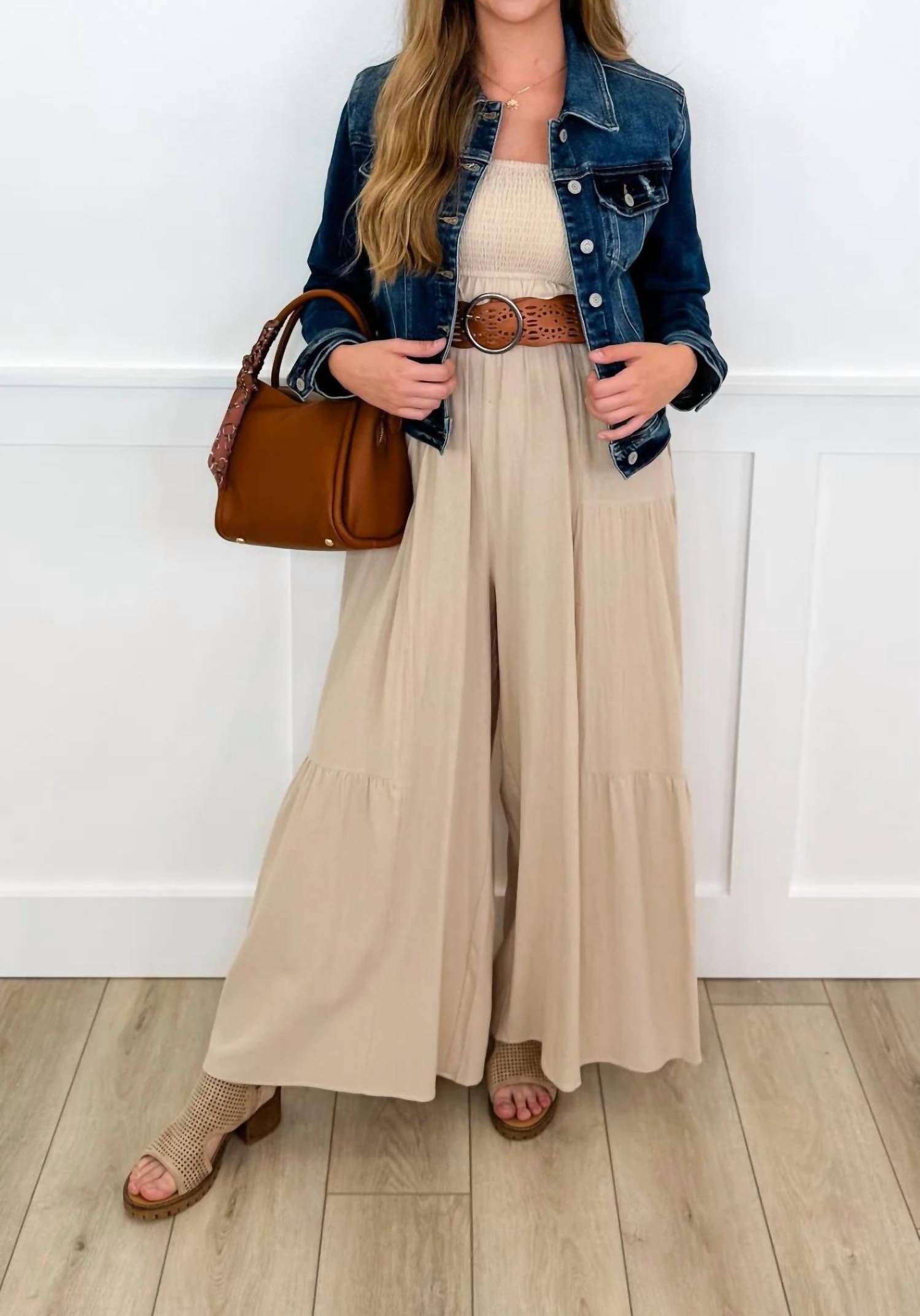 Polagram - Just A Sunshine Day Cotton Blend Jumpsuit