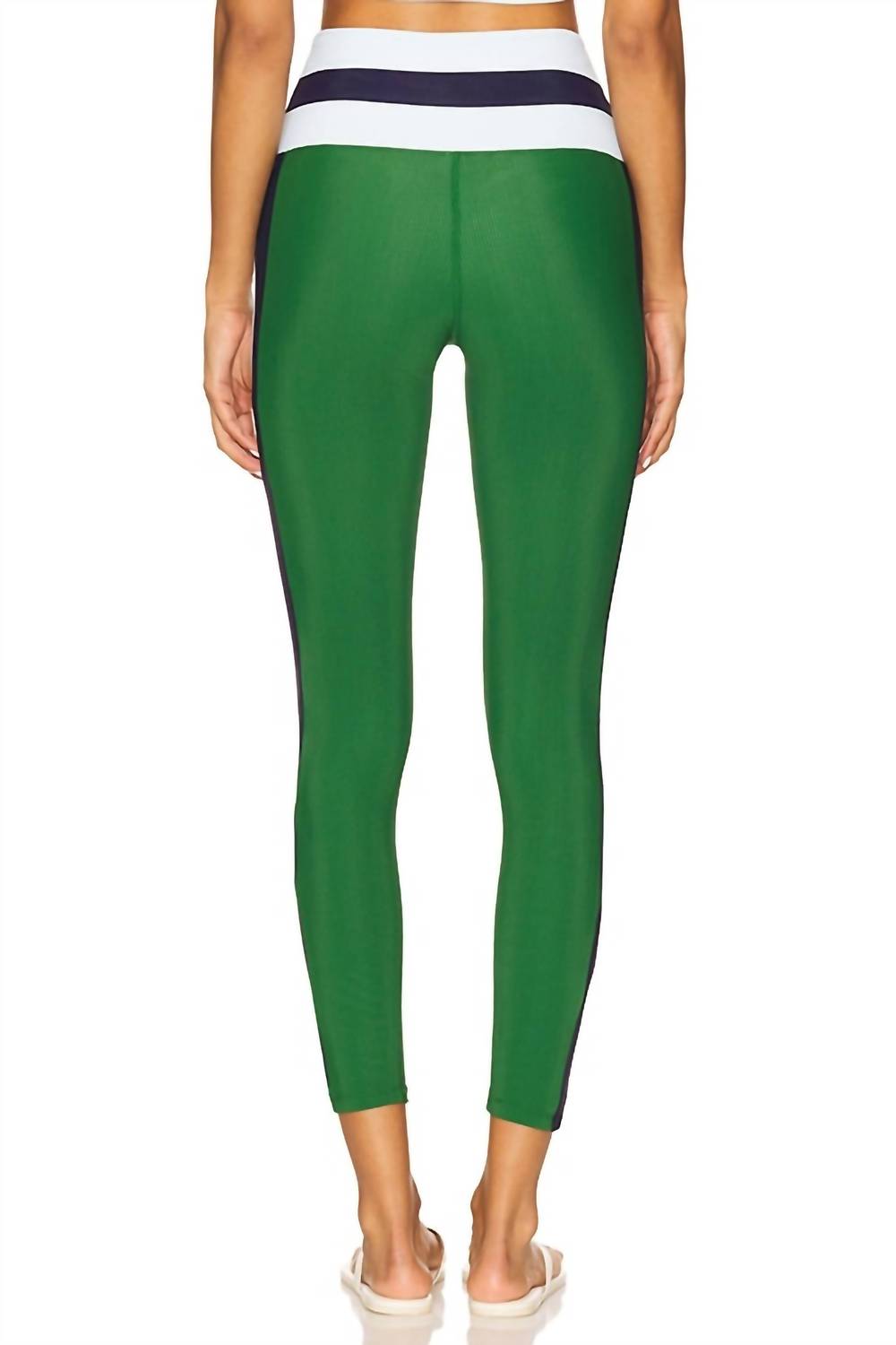 Beach Riot Mariella Full Length Leggings in ivy colorblock - women's pants - alternate view
