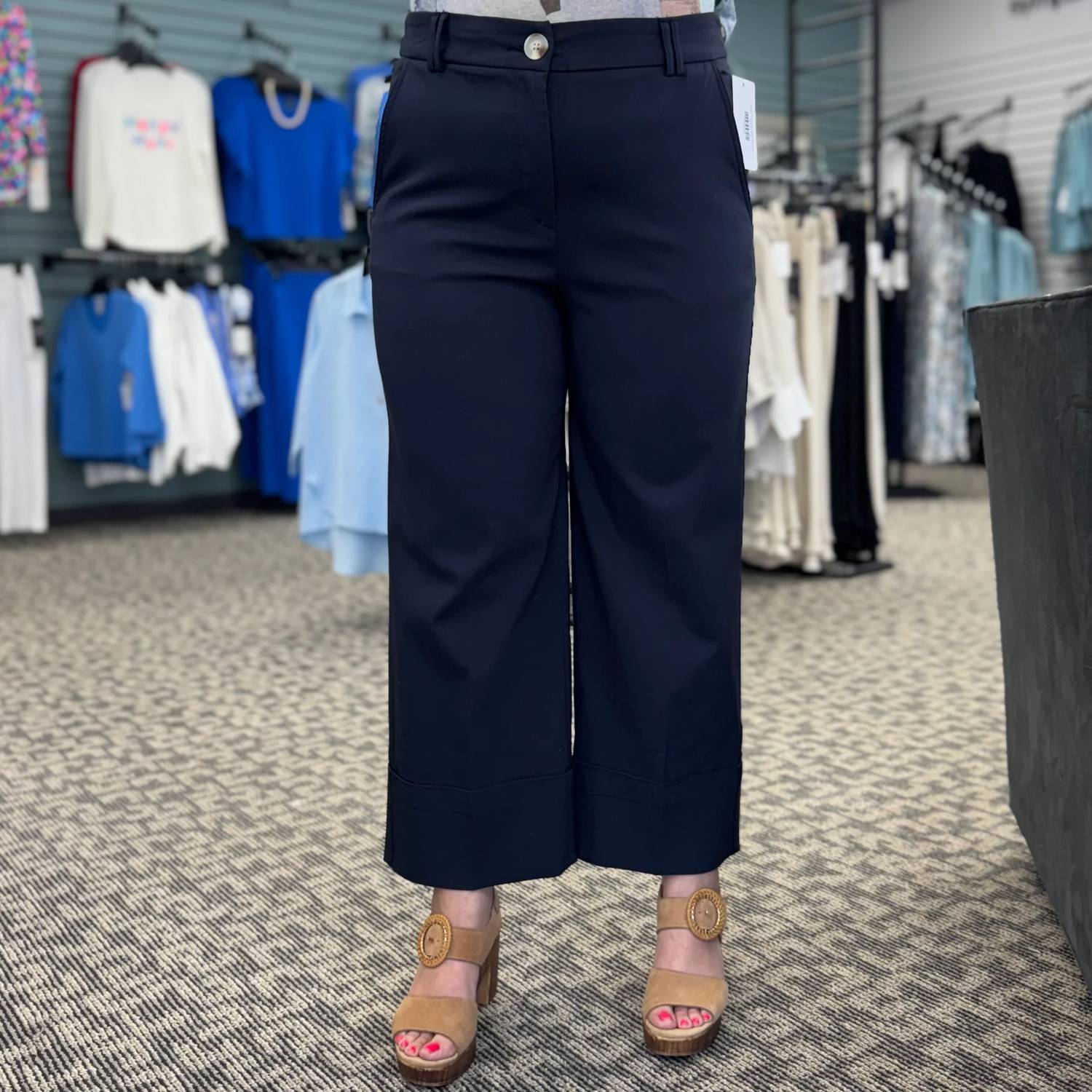 Renuar - Trouser Pant With Cuffed Hem