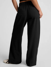 BEYOND YOGA Easy Wide Leg Pant in true black 1 - women's pants - alternate view