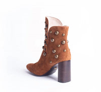 CECELIA NEW YORK Women's Brace Boots in cognac - women's shoe - alternate view