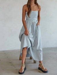 By Together - striped strapless maxi dress