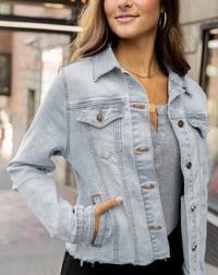 Grace And Lace - Soft Wash Denim Jacket