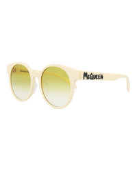 Alexander Mcqueen - Women's Round-frame Acetate Sunglasses
