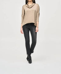 Joseph Ribkoff - Cowl Neck Satin Top
