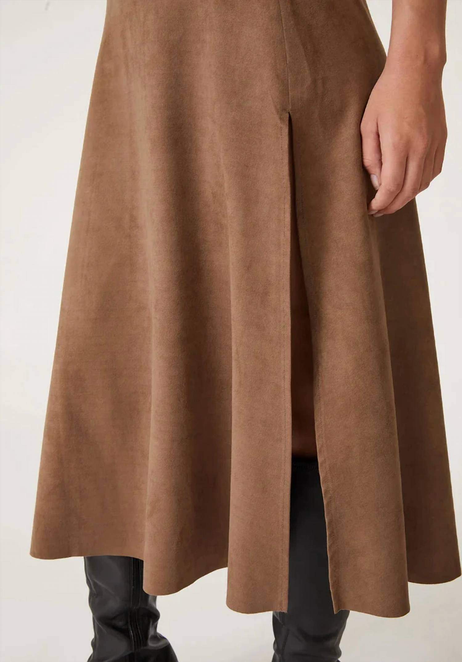 Level99 - Uma Faux Suede Skirt