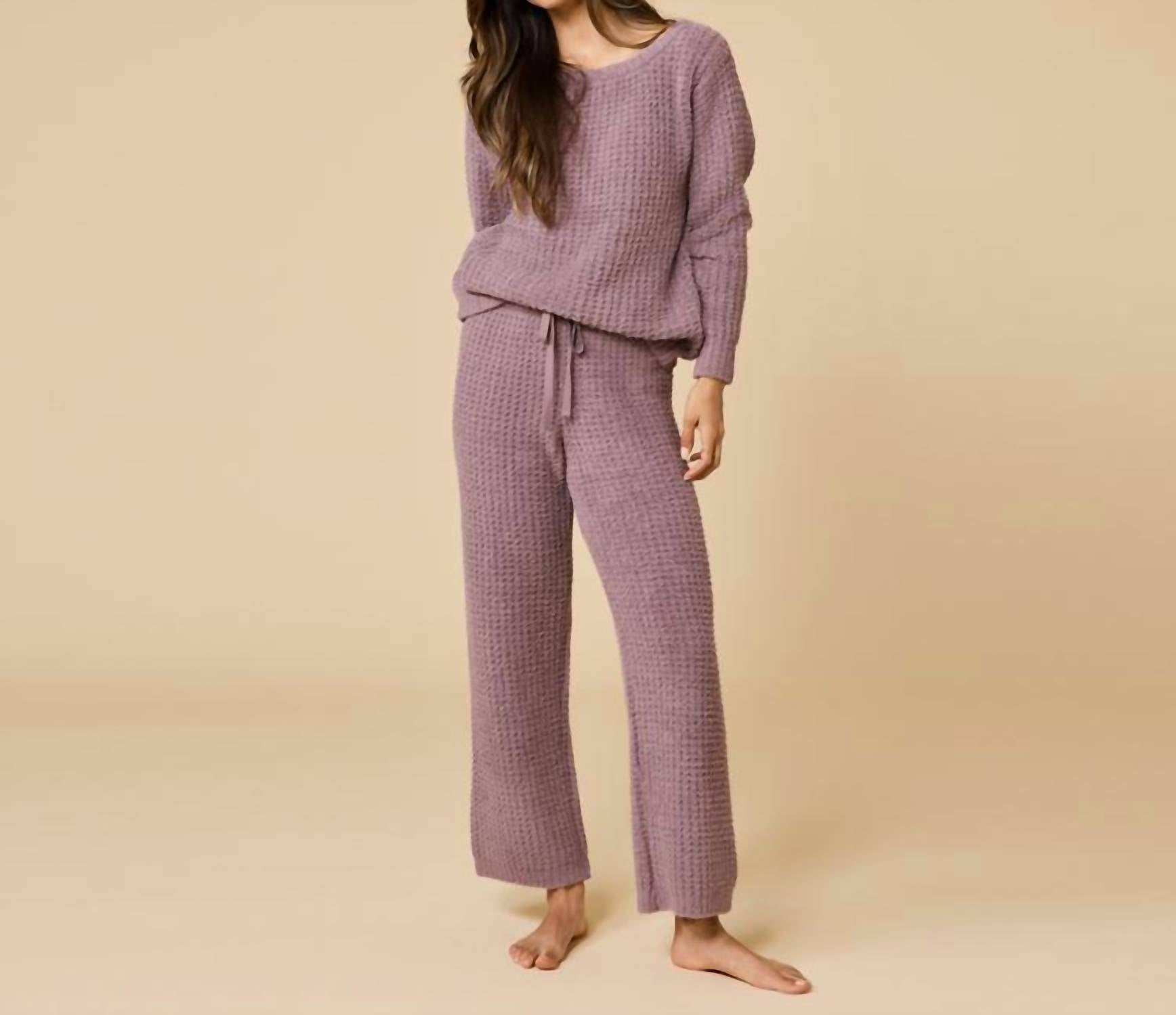 Softies - Waffle Marshmallow Boatneck Lounge Set