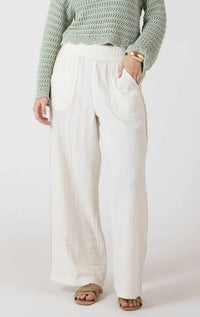 Dex - Crochet Trim Wide Leg Pant