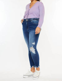 Kancan - High Rise Double Button Skinnies
