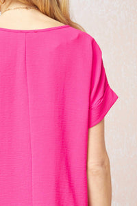 Entro - Short Sleeve Scoop Neck Top