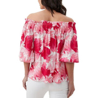 Trina Turk - Floral Off Shoulder Blouse