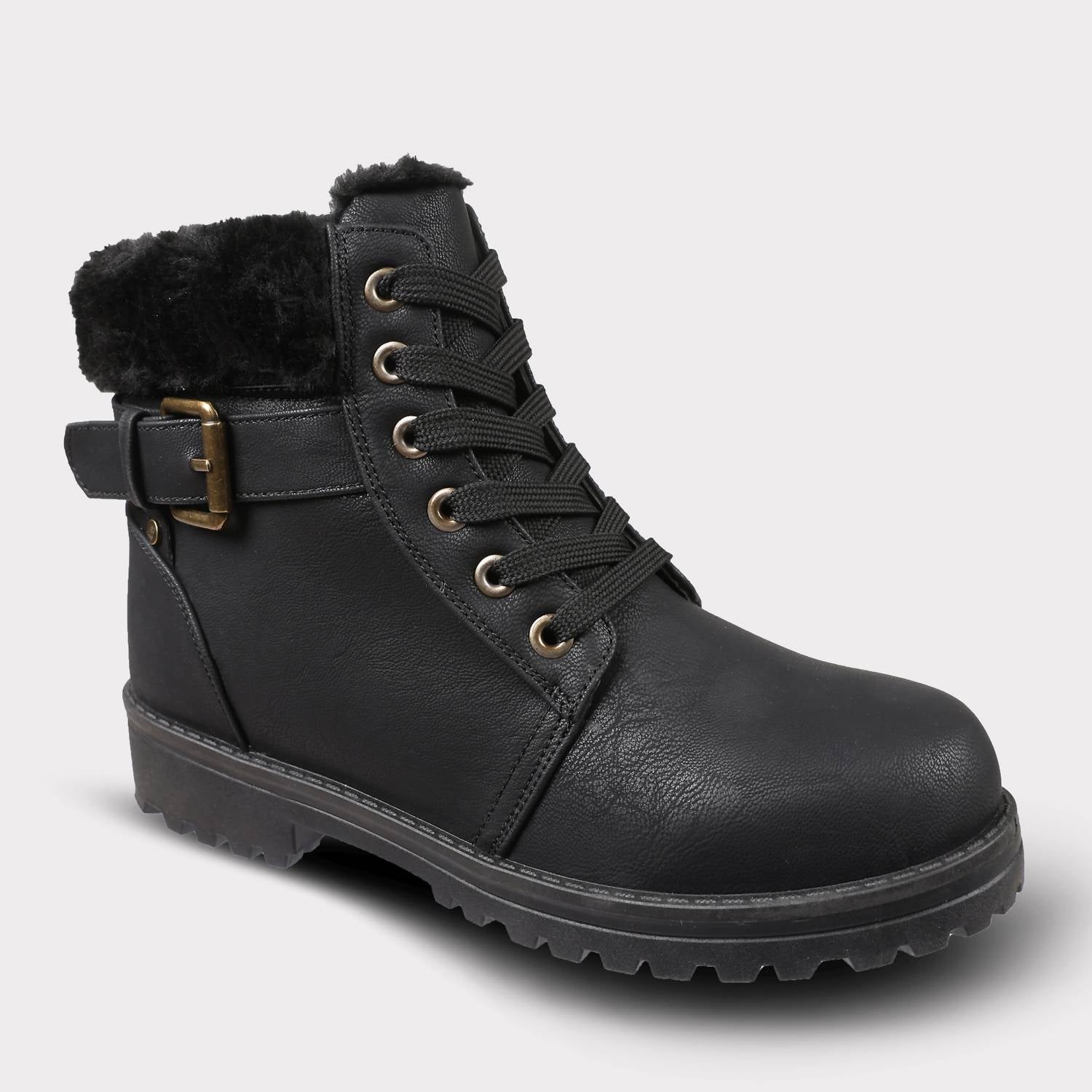 Lamo Women's Lace-up Boot in black - women's shoe - detail view