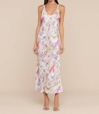 L'Agence - Akiya Satin Maxi Dress