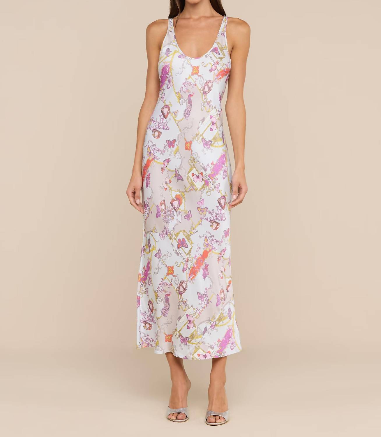 L'Agence - Akiya Satin Maxi Dress