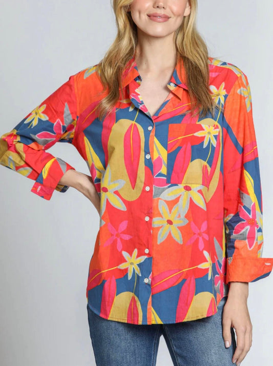 Apny - Boyfriend Button Up Shirt