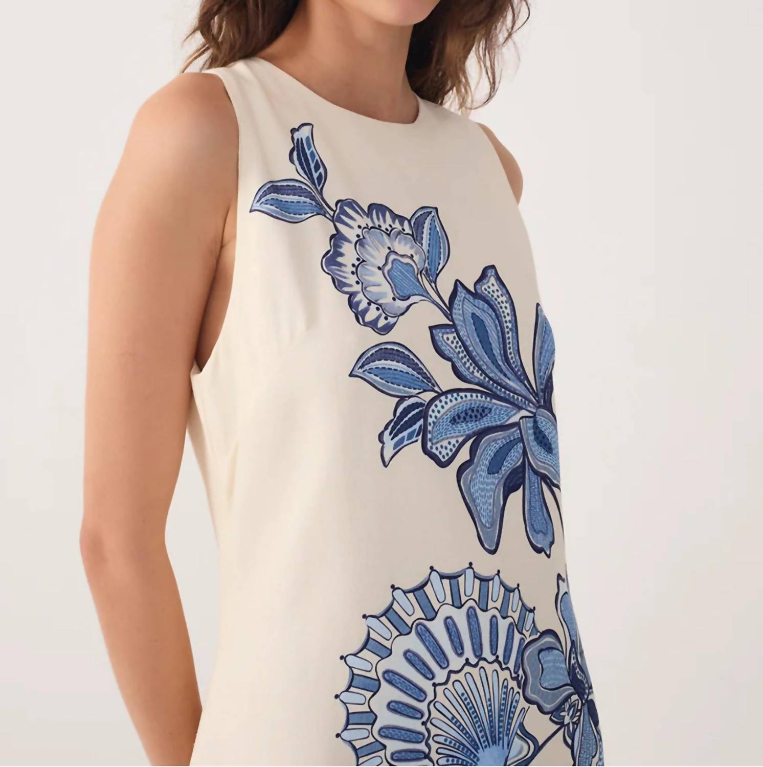 Dress To - Ocean Flower Back Ties Mini Dress