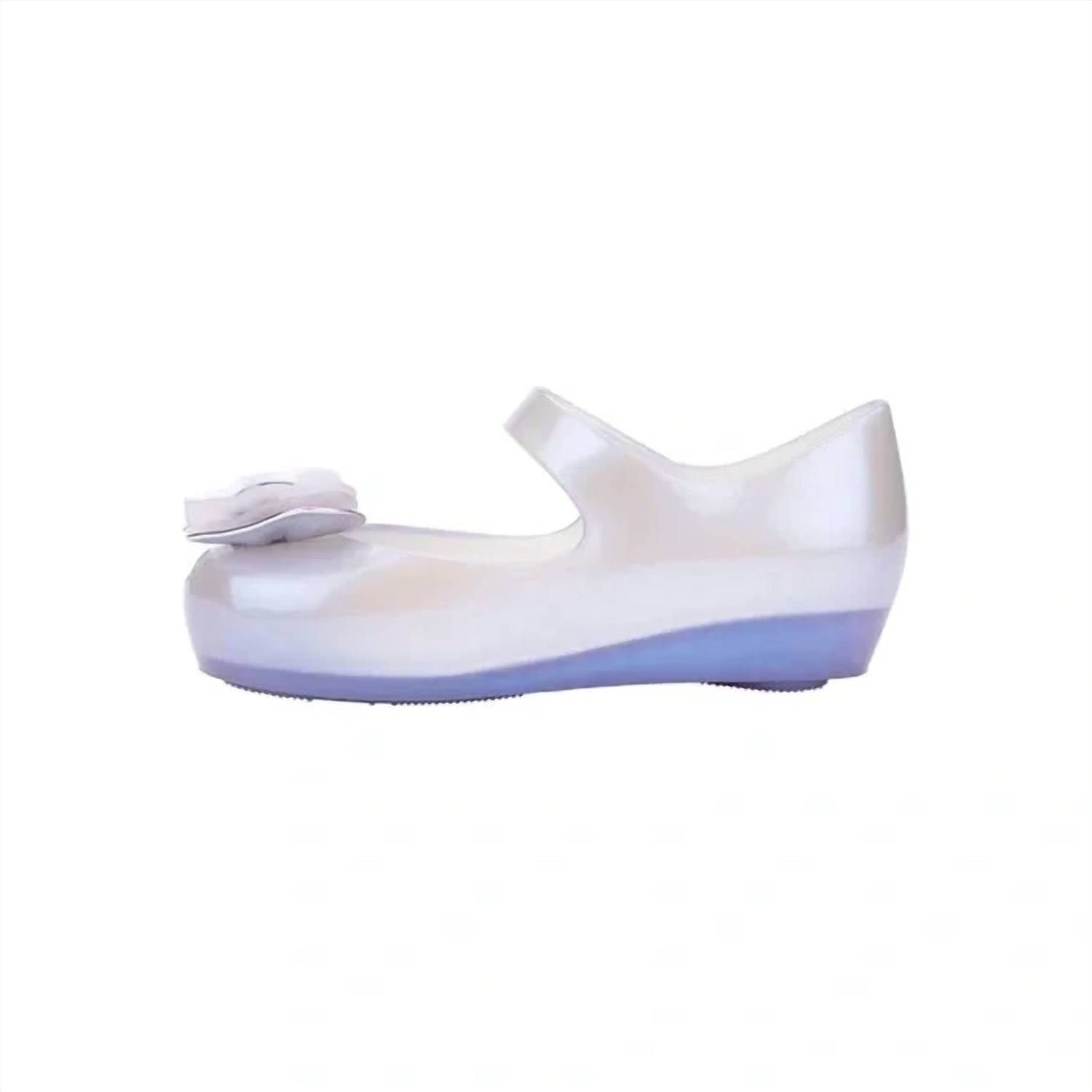 Mini Melissa Girls Ultragirl Barbie Baby Sandals in pearly blue - kids' sandal - alternate view