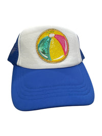 Anniston Collective Women's Beach Day Babe Hat in blue - women's hat