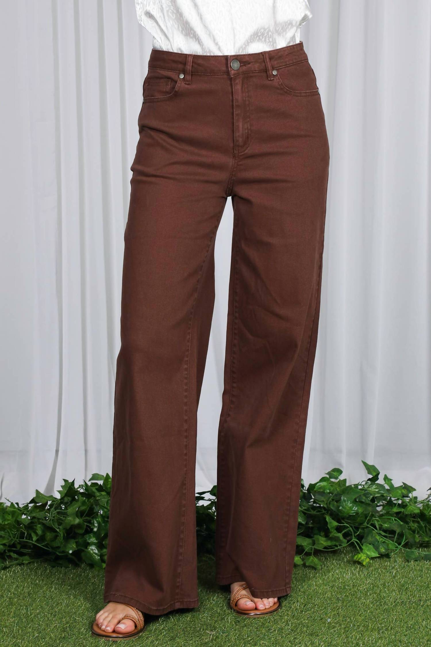 Vine & Love - Wide & Loose Straight Pants