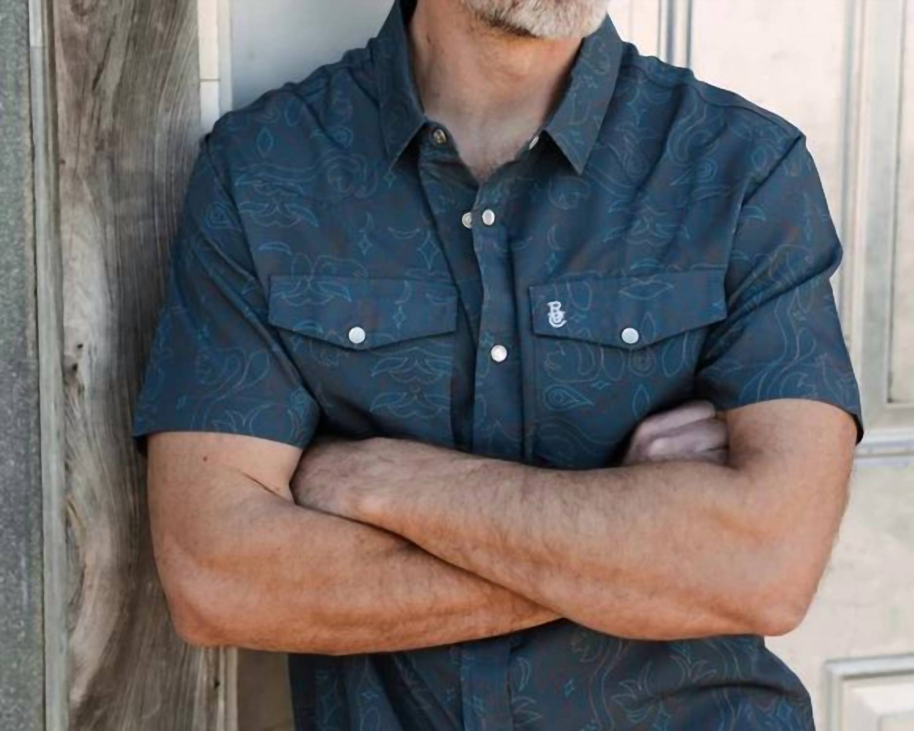 Raised By Coyotes - Men's Cowboy Threads Pearl Snap Shirt