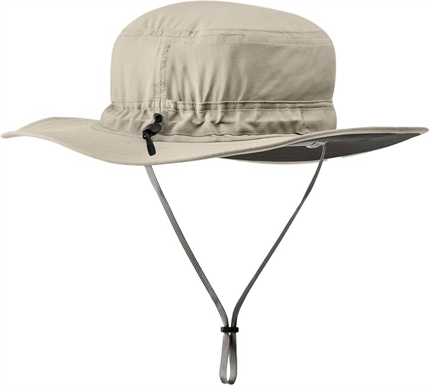 OUTDOOR RESEARCH Unisex Helios Sun Hat in khaki - men's hat - detail view