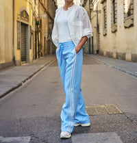 Esqualo - Side tape seam trousers