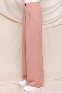 Calista - Solid Wide Leg Dress Pant