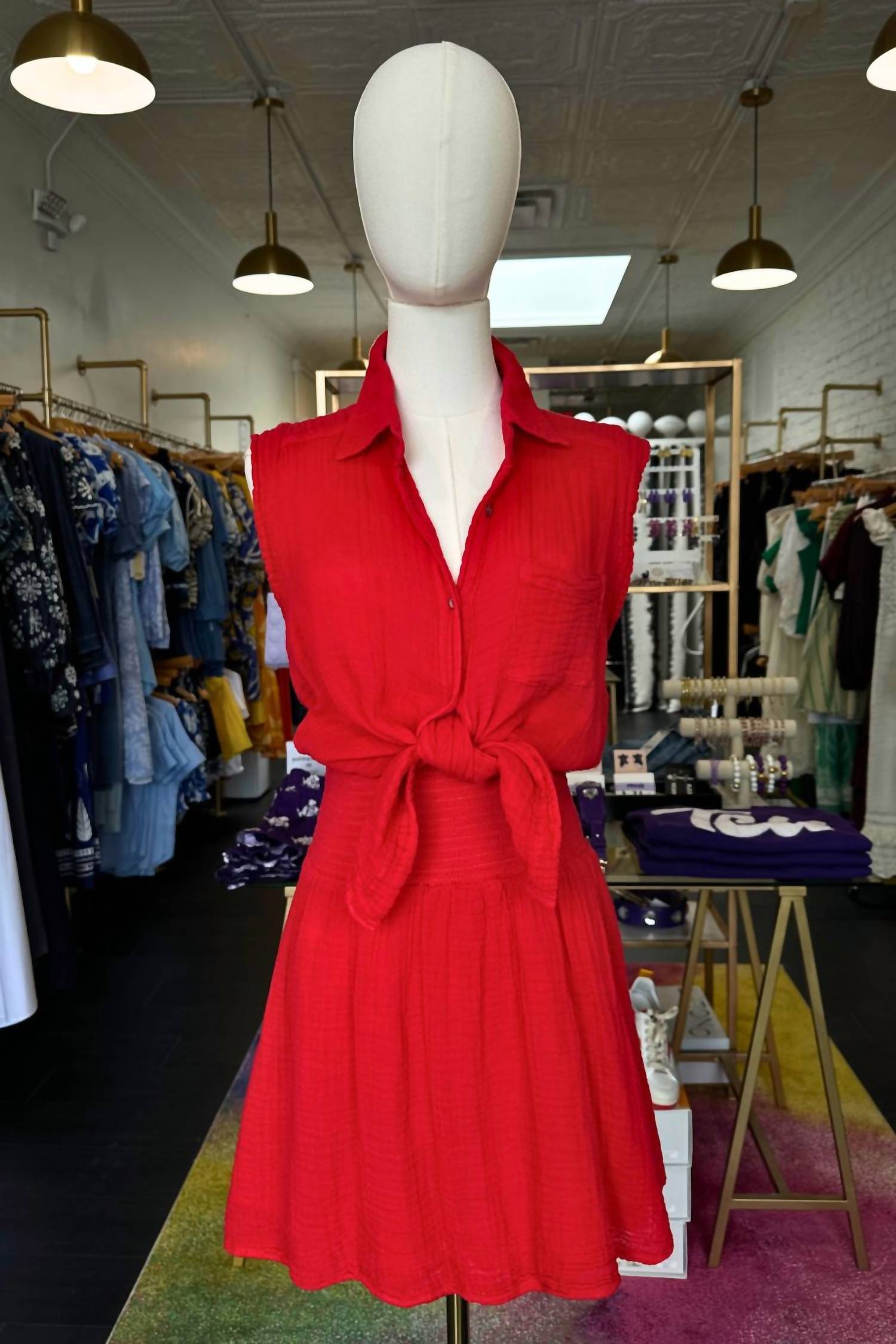 Michael Stars - Havana Smocked Gauze Skirt