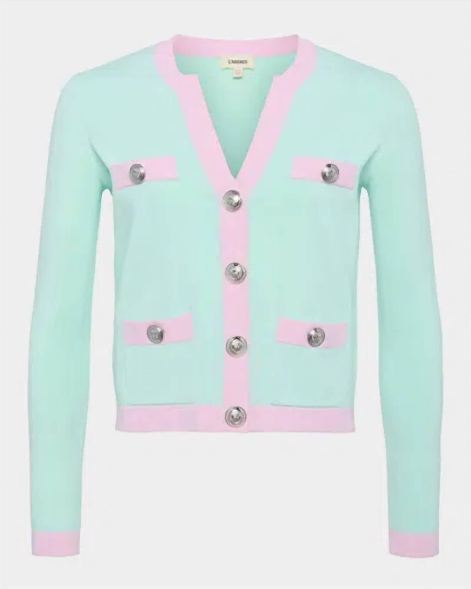 L'Agence - Estefania Trim Cardigan